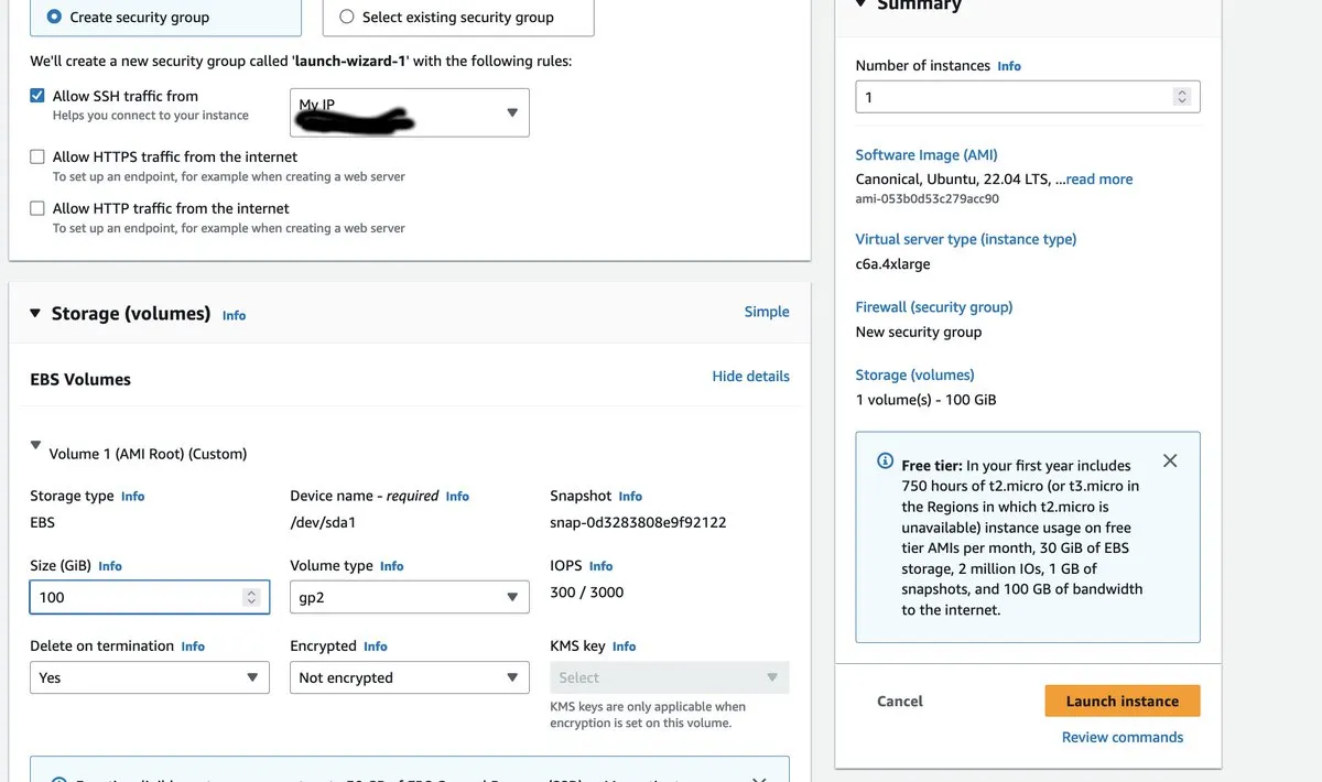 EC2 IP address and EBS volume